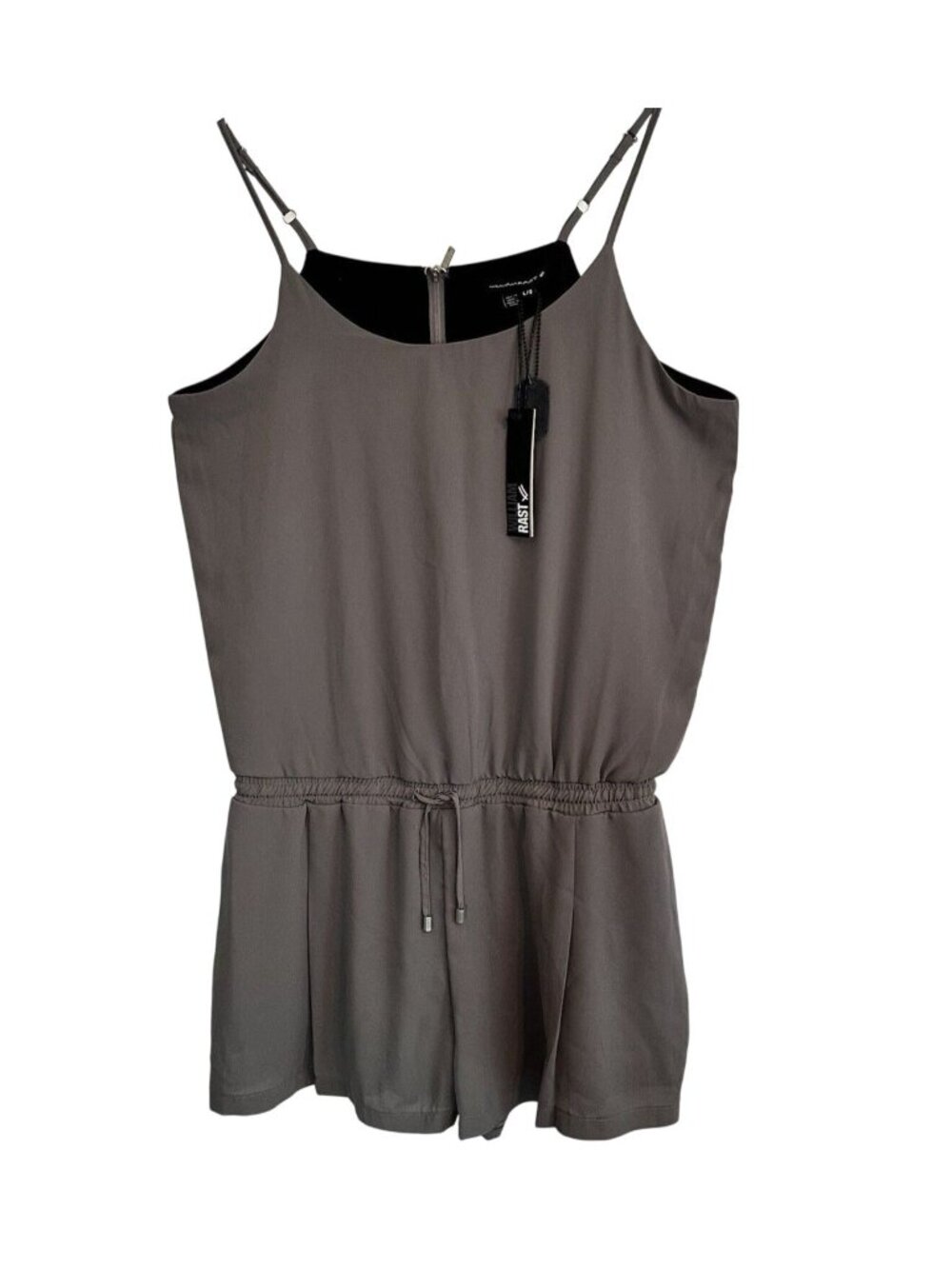 William Rast Gray Pocket Romper SZ L Justin Timberlake & Trace Ayala Collab NWT - Picture 2 of 11